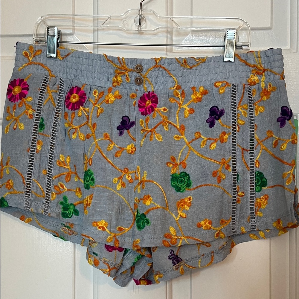 Honeydew Embroidered Siesta Sweetheart Shorts